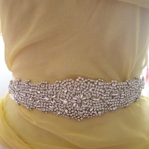 Satin Sash Jeweled Belt NWOT